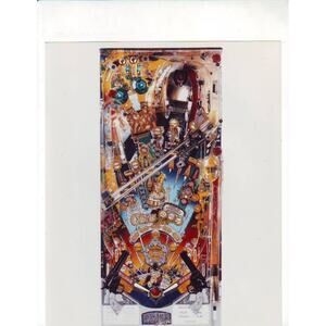 Cactus Canyon Pinball Machine Promo Photo Original Playfield View 1999 Vintage